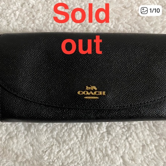 Coach pre-owned black wallet, Good used condition - Picture 1 of 11